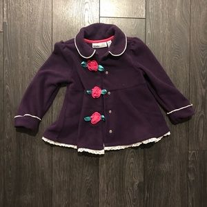 Worn once! Toddler fleece coat 24M